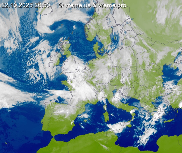 Oblačnost Evropa
