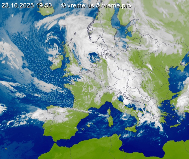 Oblačnost Evropa