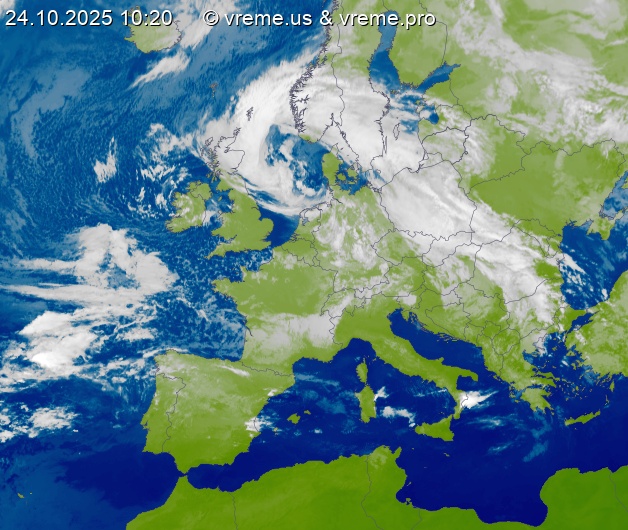 Oblačnost Evropa