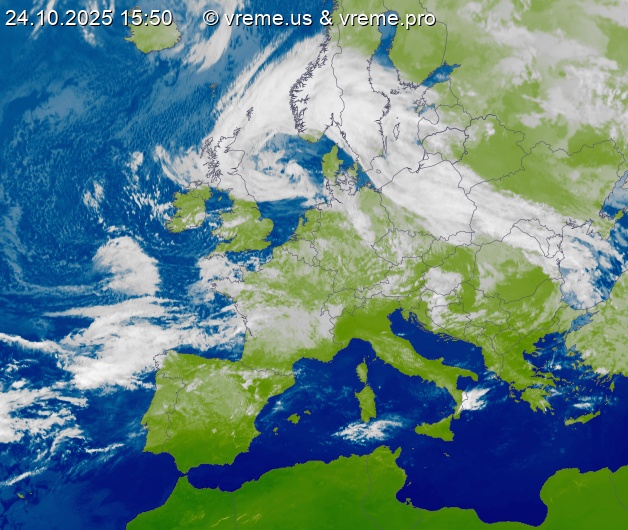 Oblačnost Evropa