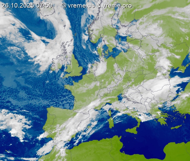 Oblačnost Evropa