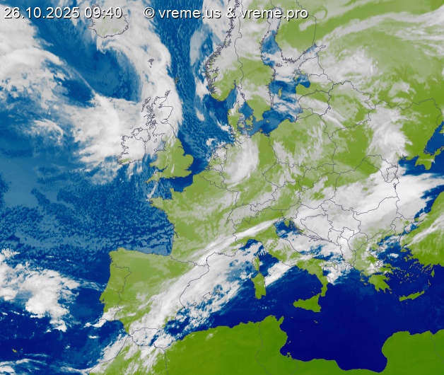 Oblačnost Evropa