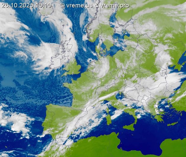 Oblačnost Evropa