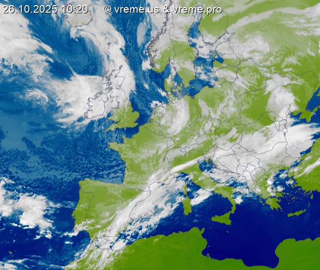 Oblačnost Evropa