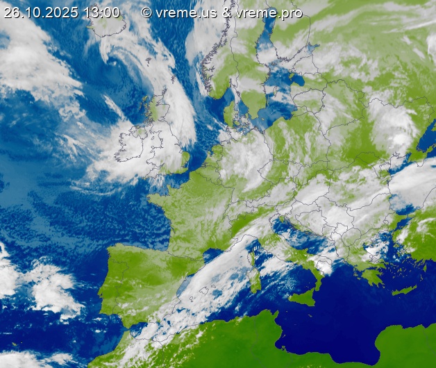 Oblačnost Evropa