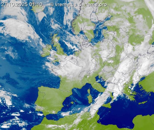 Oblačnost Evropa