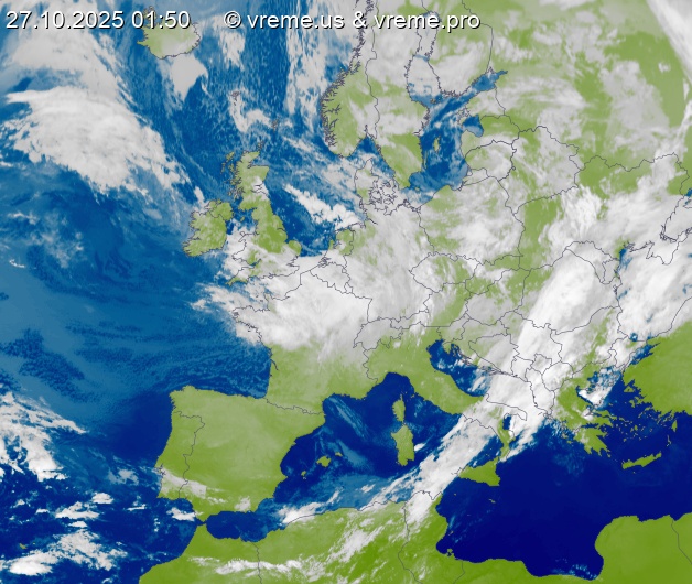 Oblačnost Evropa