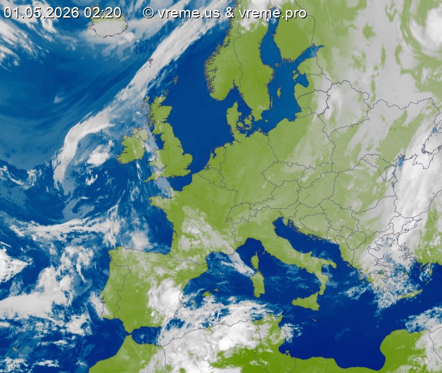 Oblačnost Evropa