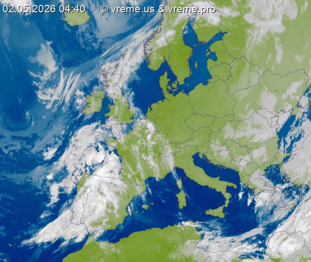 Oblačnost Evropa
