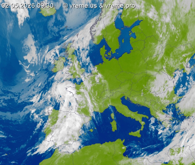 Oblačnost Evropa