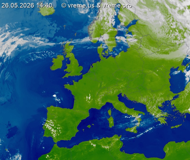 Oblačnost Evropa