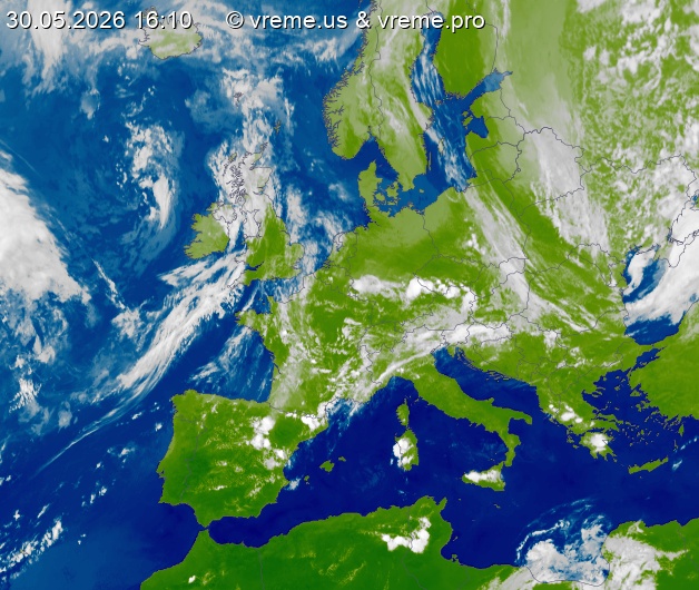 Oblačnost Evropa