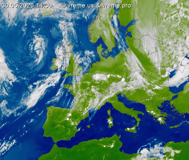 Oblačnost Evropa