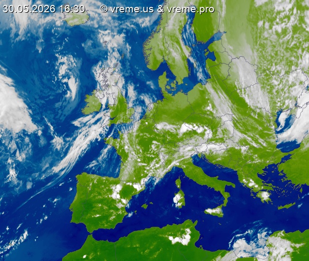 Oblačnost Evropa