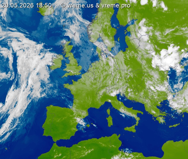 Oblačnost Evropa