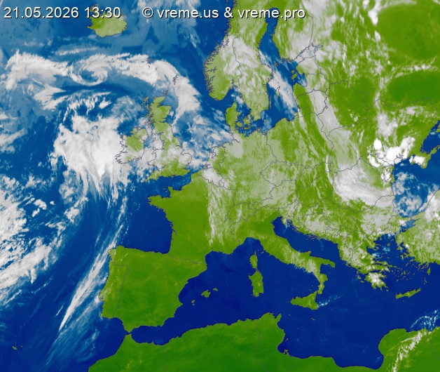 Oblačnost Evropa