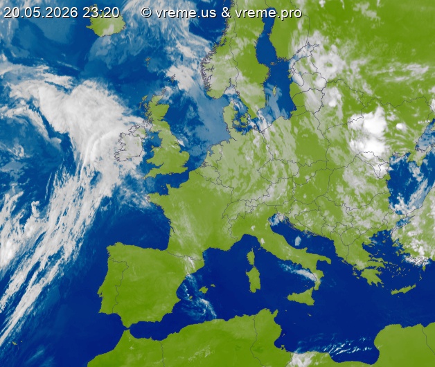 Oblačnost Evropa