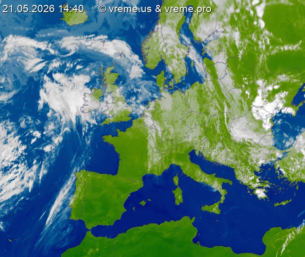 Oblačnost Evropa