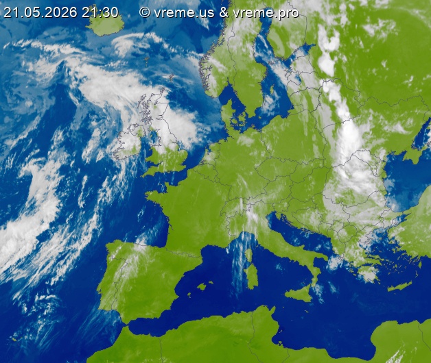 Oblačnost Evropa