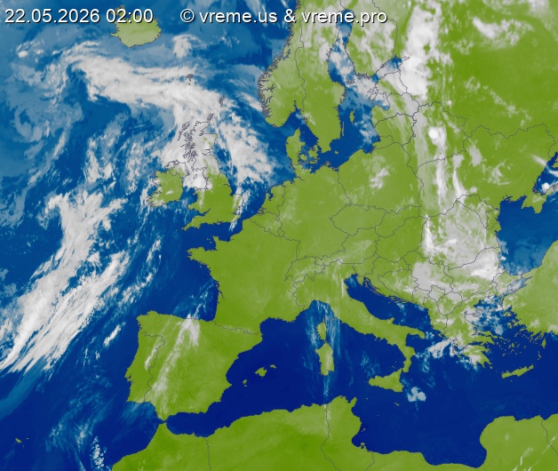 Oblačnost Evropa