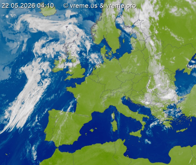 Oblačnost Evropa