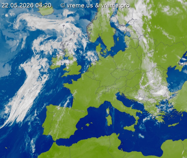Oblačnost Evropa