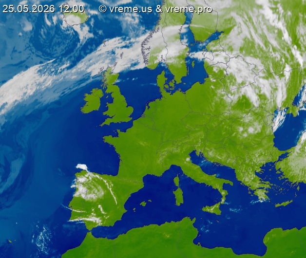 Oblačnost Evropa