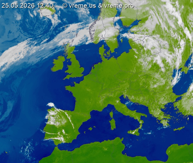 Oblačnost Evropa