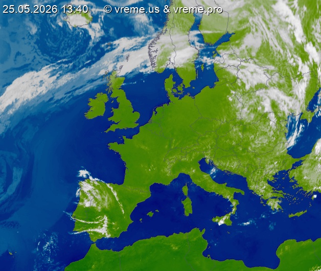 Oblačnost Evropa
