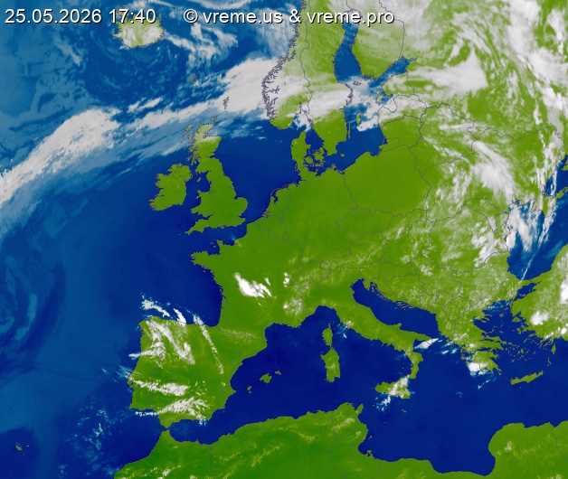 Oblačnost Evropa