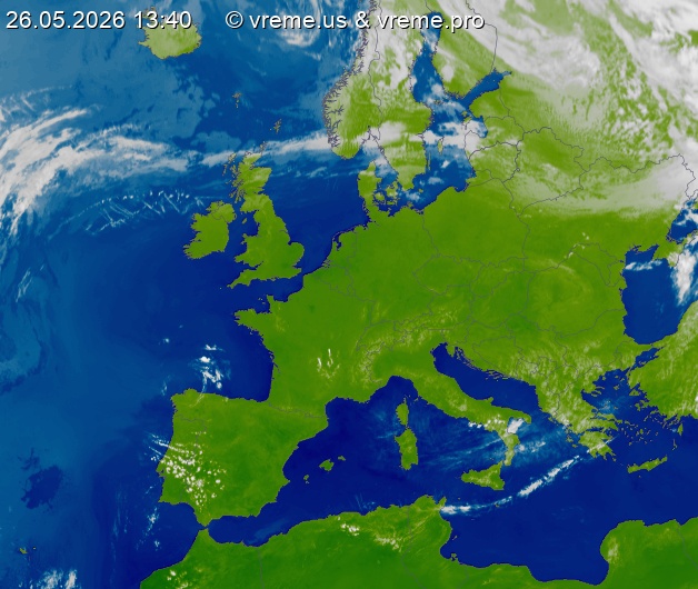Oblačnost Evropa