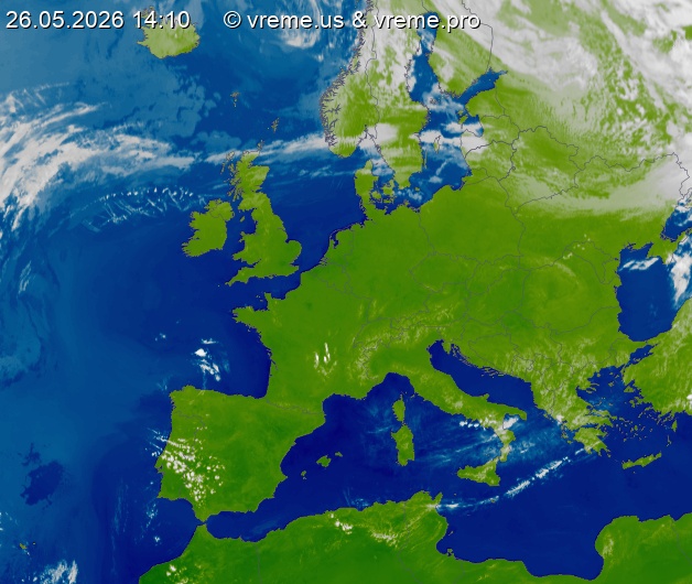 Oblačnost Evropa