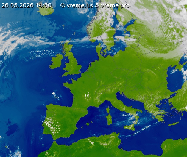 Oblačnost Evropa