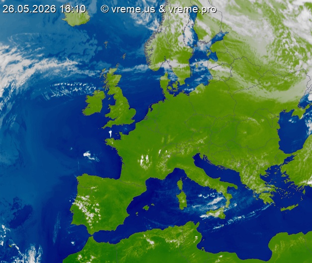 Oblačnost Evropa