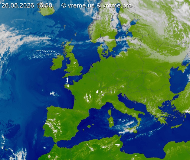 Oblačnost Evropa