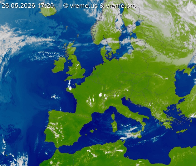 Oblačnost Evropa