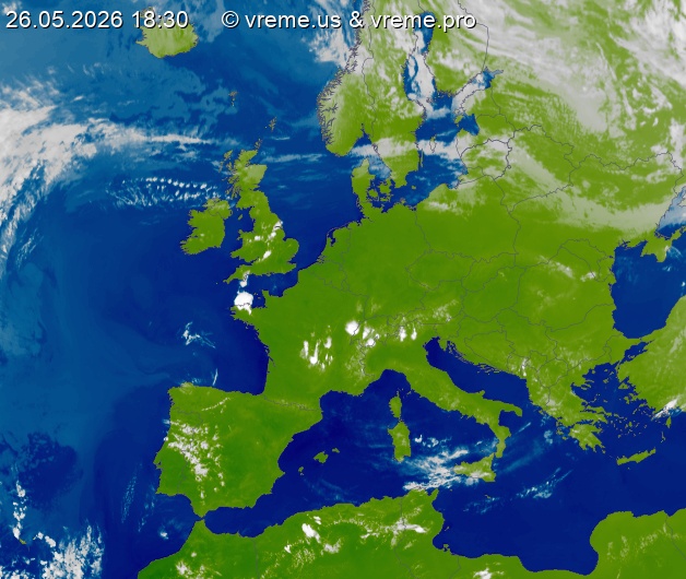 Oblačnost Evropa