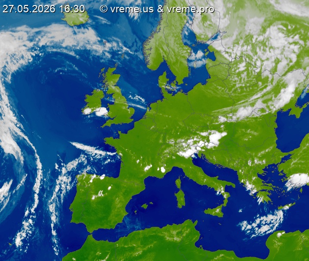 Oblačnost Evropa