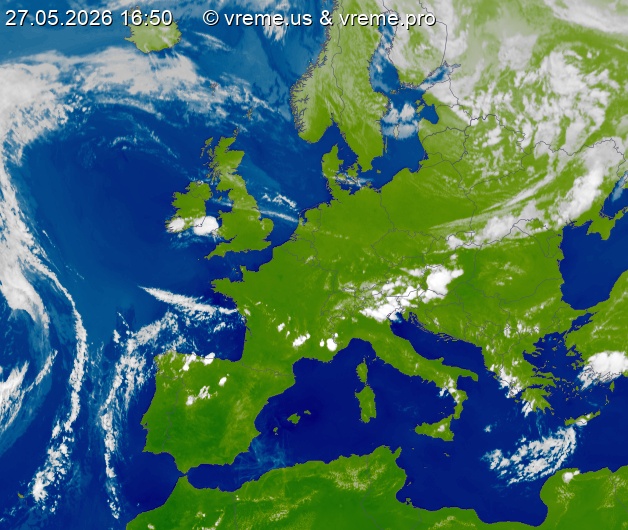 Oblačnost Evropa