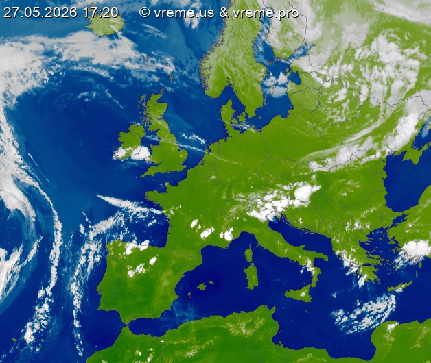 Oblačnost Evropa