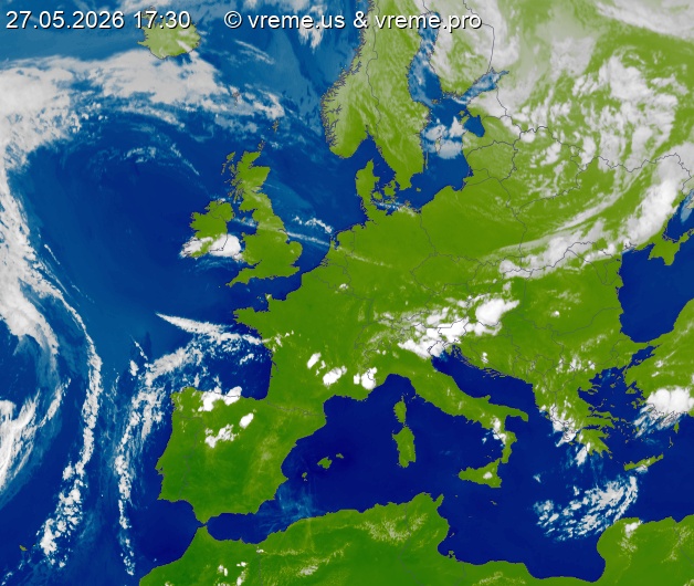 Oblačnost Evropa
