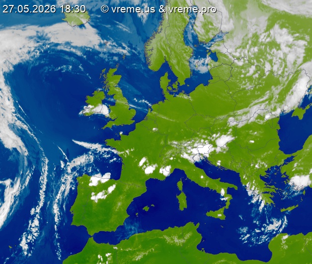 Oblačnost Evropa