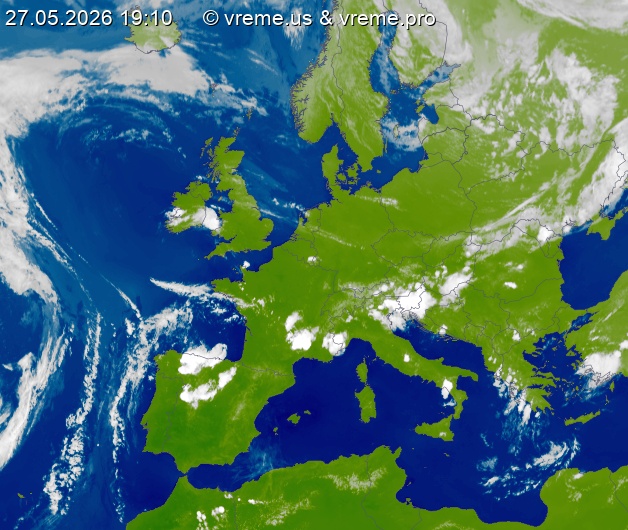 Oblačnost Evropa