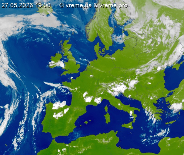 Oblačnost Evropa
