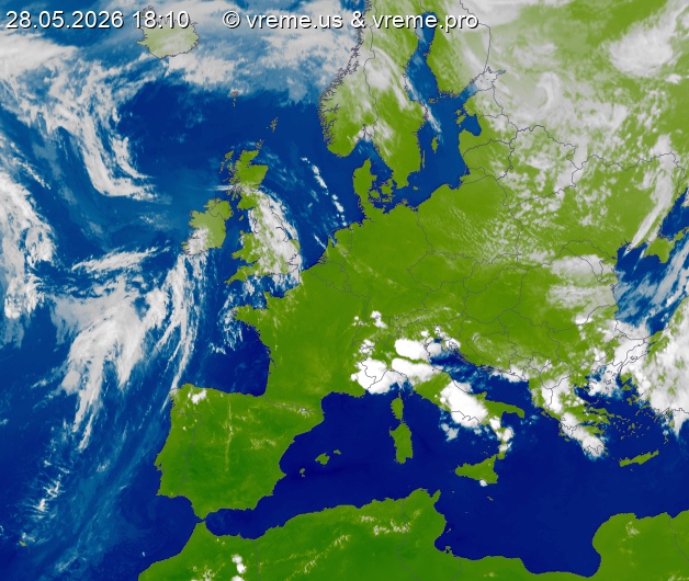 Oblačnost Evropa