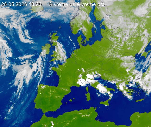 Oblačnost Evropa