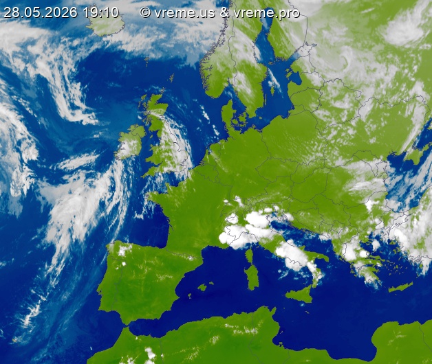 Oblačnost Evropa