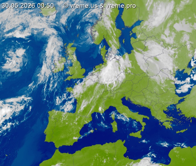 Oblačnost Evropa