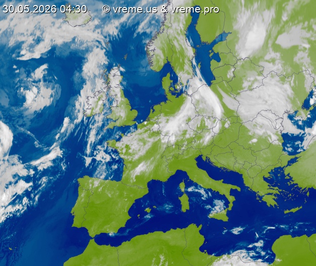 Oblačnost Evropa