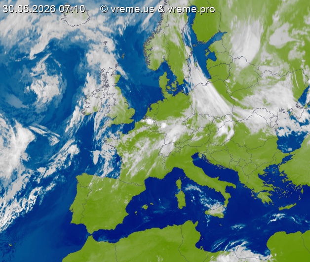 Oblačnost Evropa